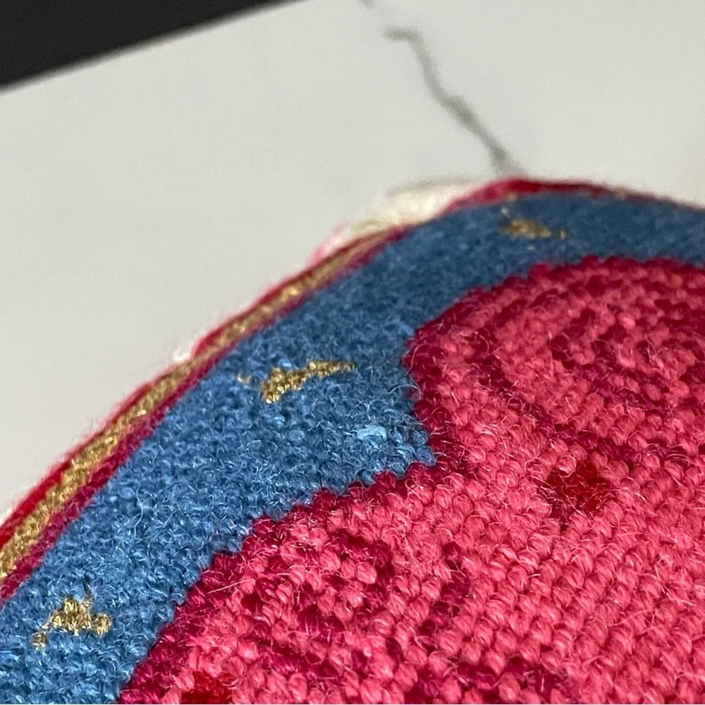 "A Mother Holds Her Children's Hands" Needlepoint Pillow - Picture 12 of 12